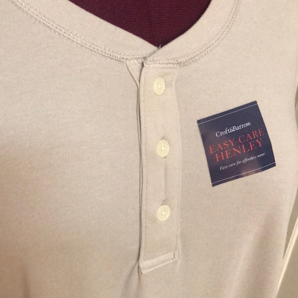 Croft & Barrow Tan Shirt 3XB NWTS - Picture 5 of 9